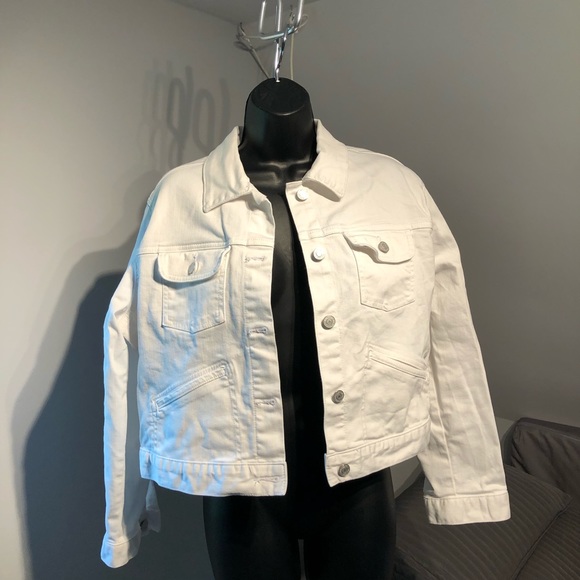GAP White Denim Jacket size XL - Picture 2 of 9
